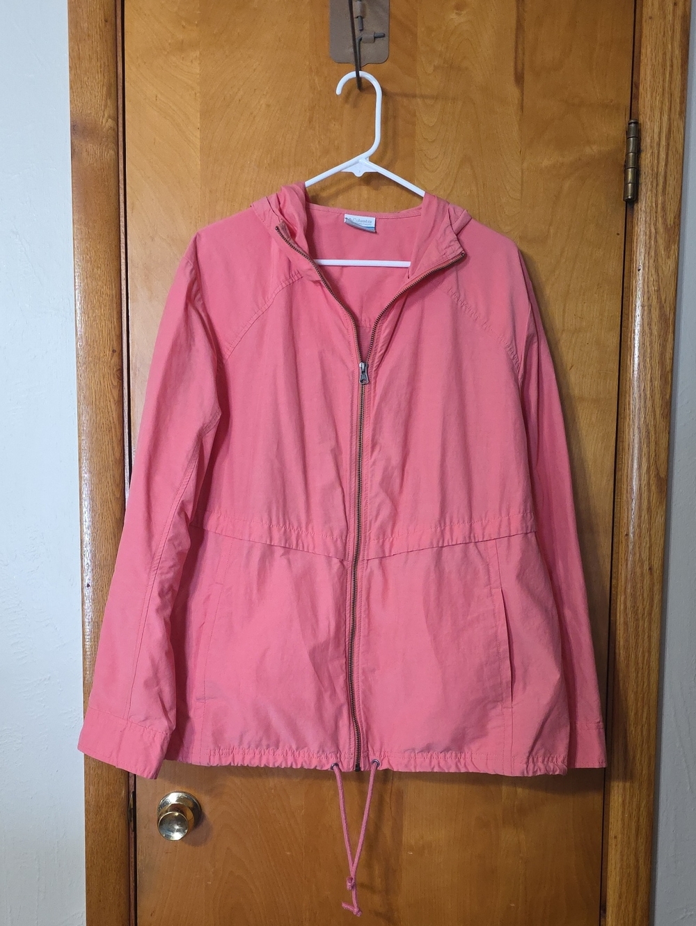 Columbia Coral Pink Hooded Zip Utility Jacket